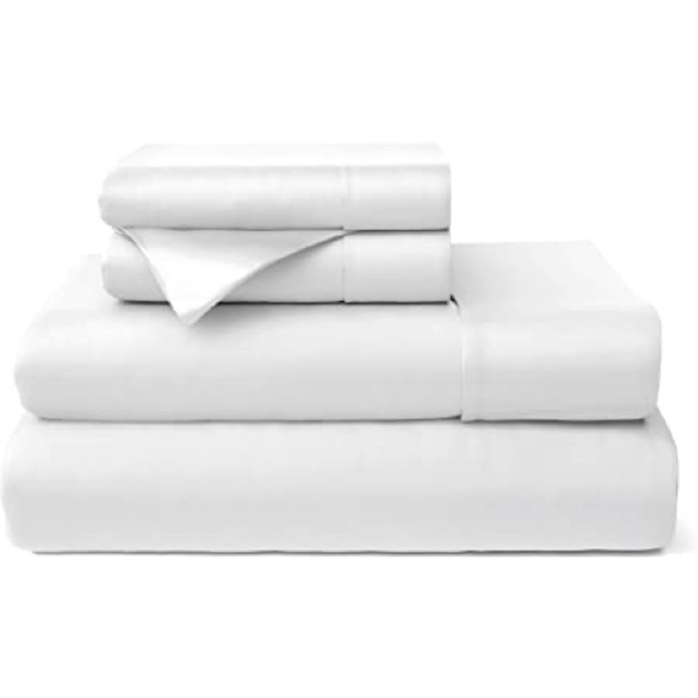 White Cosy House Collection Queen Sheets Set